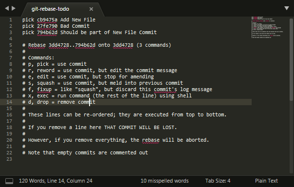 CLI - Initial Rebase Window