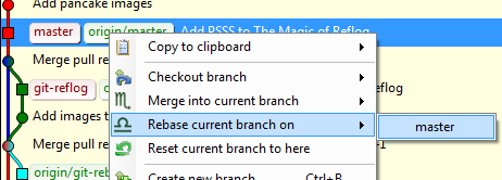 GE - Rebase Menu