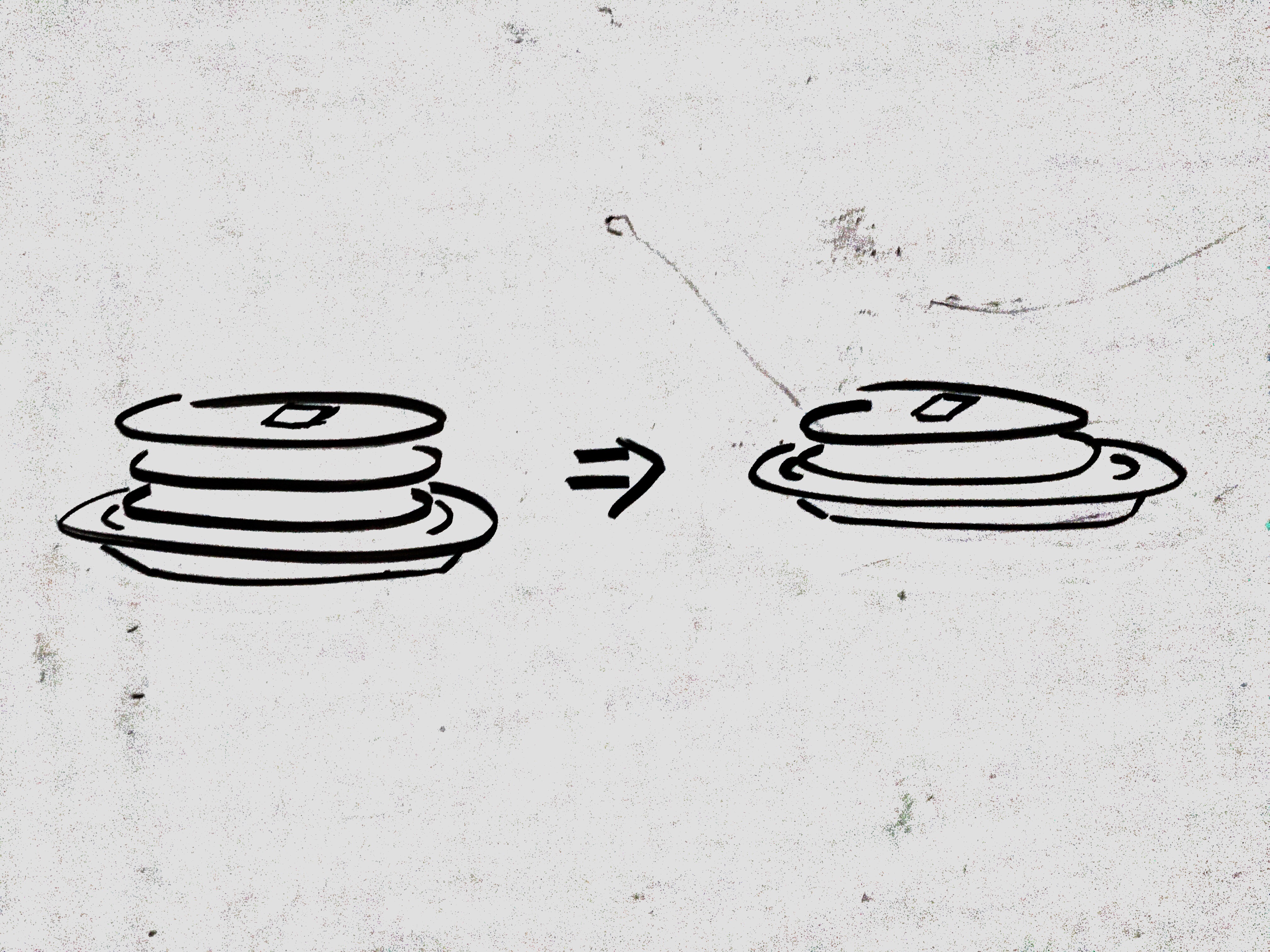 3 Pancakes => 2 Pancakes